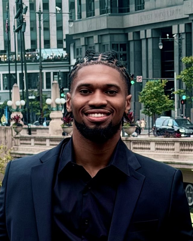 Blake Taylor in downtown Chicago
